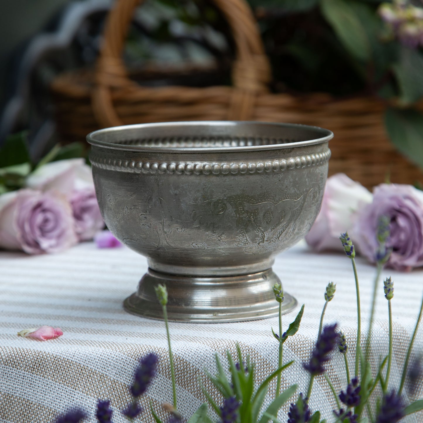 Vintage Silver Candy Bowl