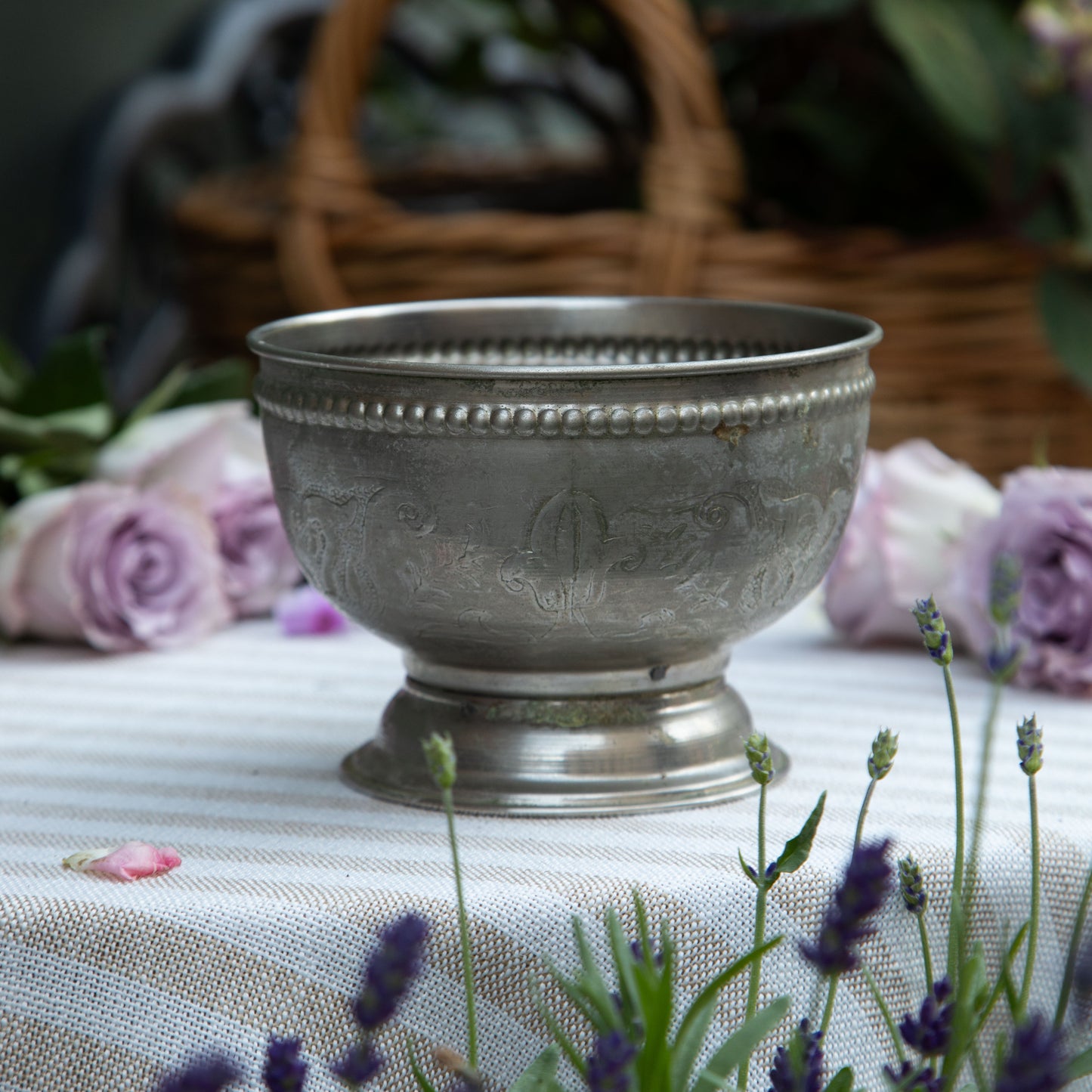 Vintage Silver Candy Bowl