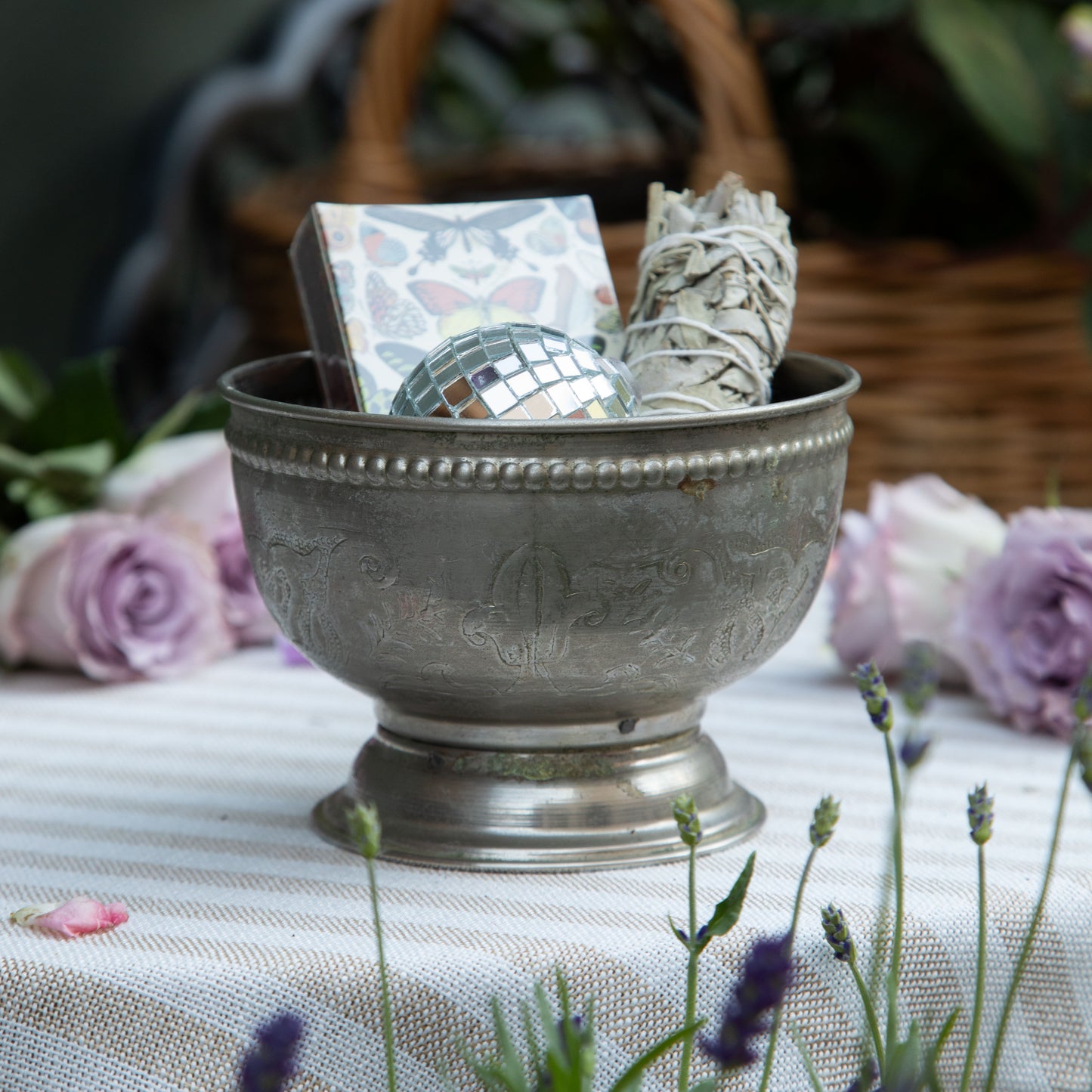 Vintage Silver Candy Bowl