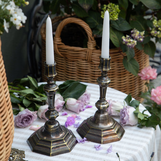 Pair of French Silver Candlesticks