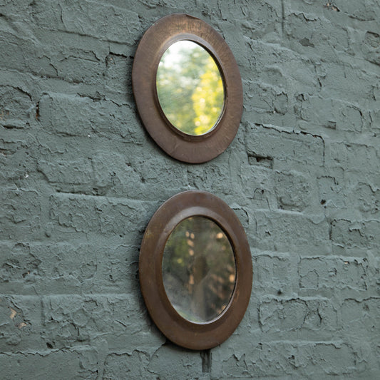 Antique Brass Mirror
