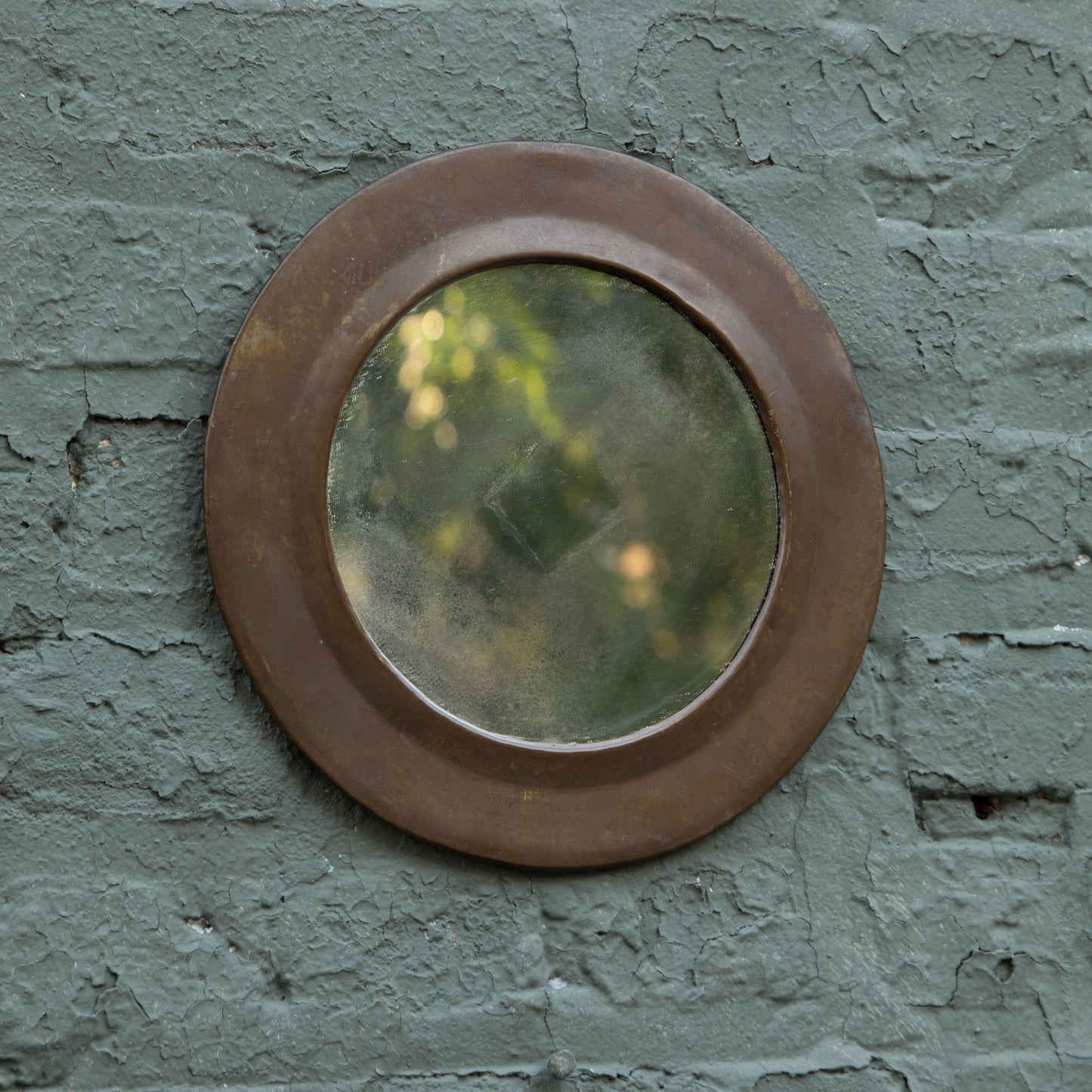Antique Brass Mirror