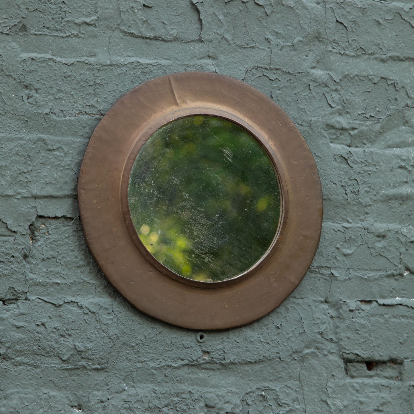 Antique Brass Mirror
