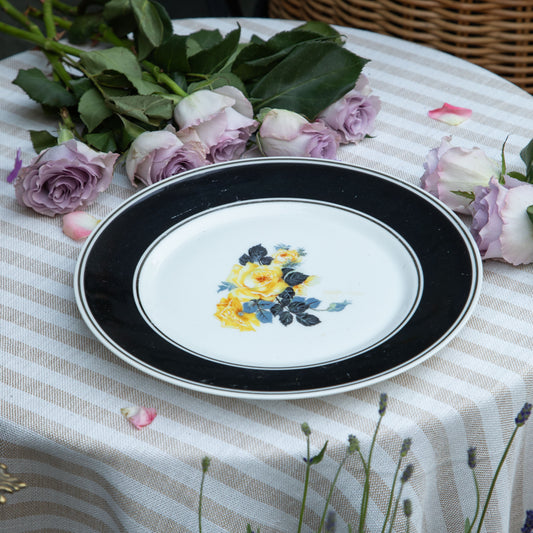 Vintage Floral Plate