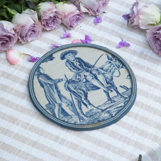 Vintage French Wreath Sign, On the Way
