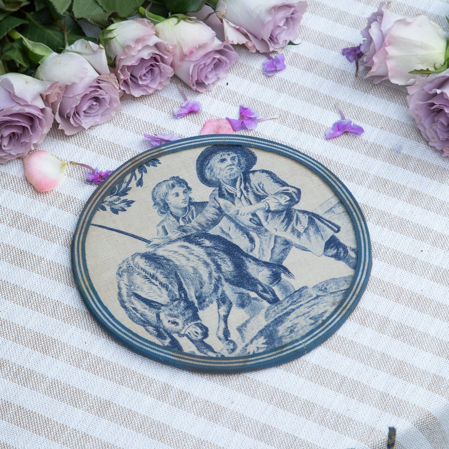 Vintage French Wreath Sign, Water Break