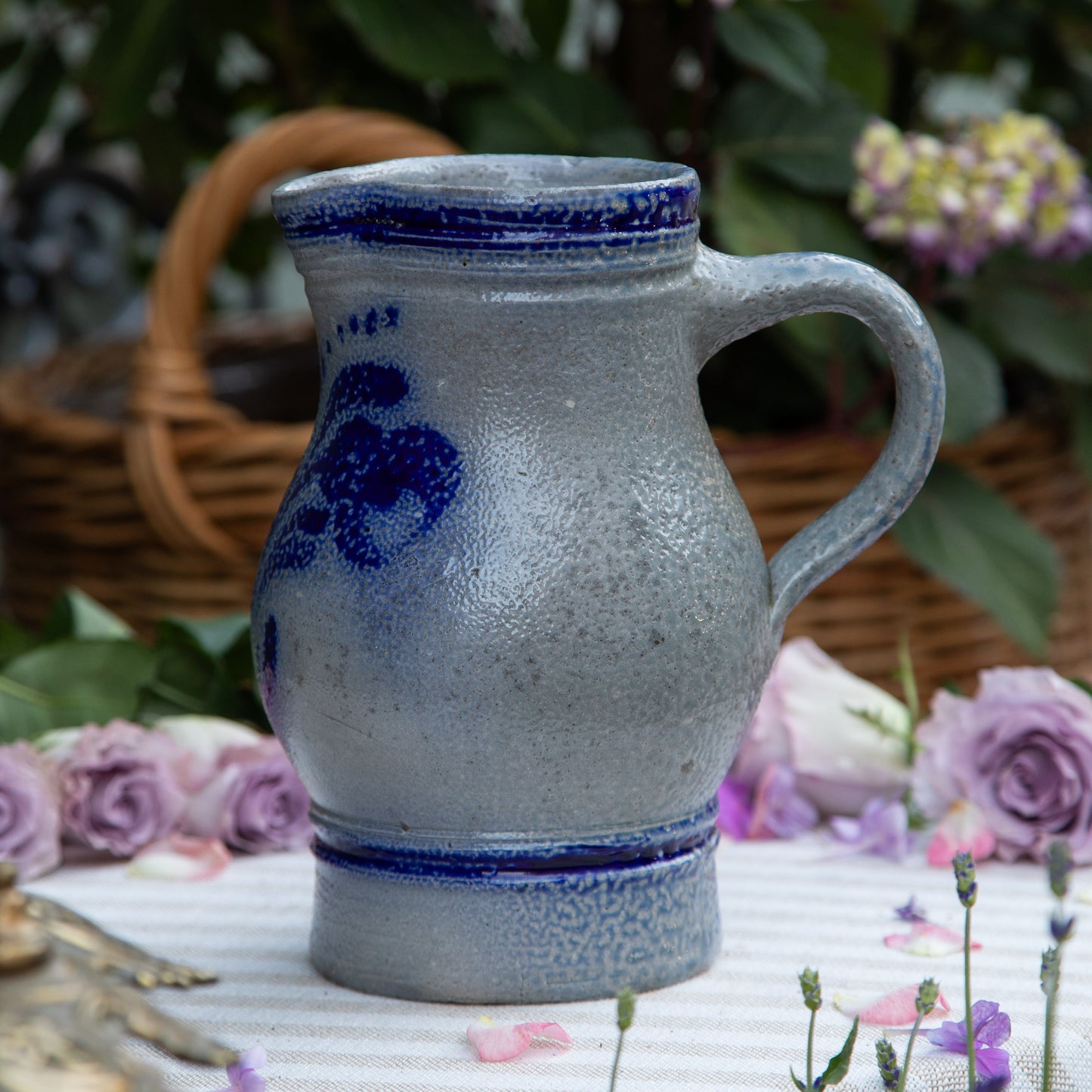 Vintage Large Salt Glaze Pitcher