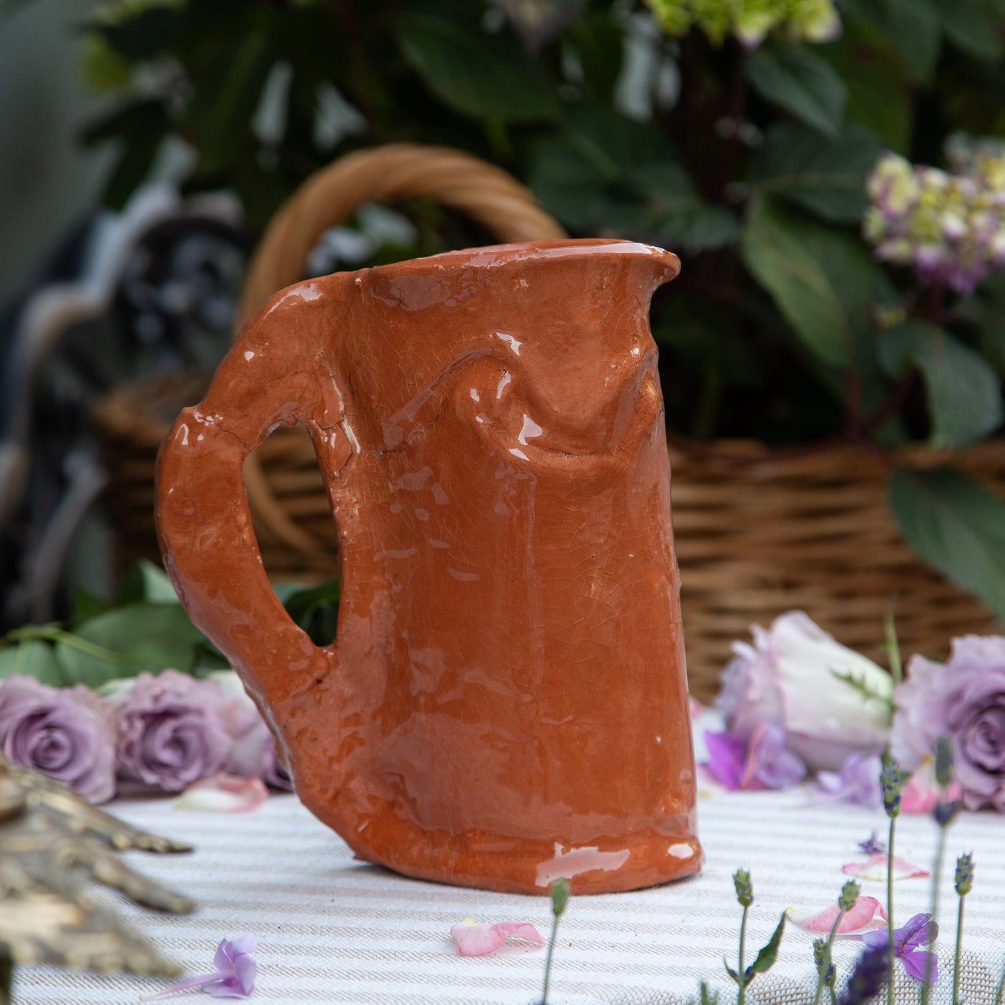 Handmade Ugly Pottery Pitcher