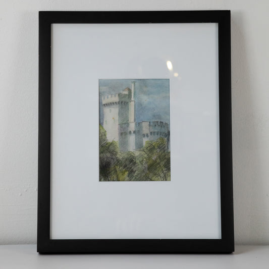 Tower Sketch in Oil Pastels