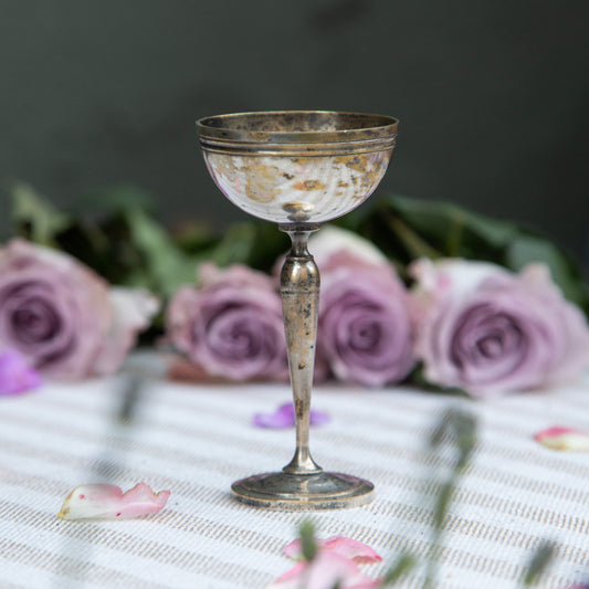 Vintage Silver Liquor Goblet