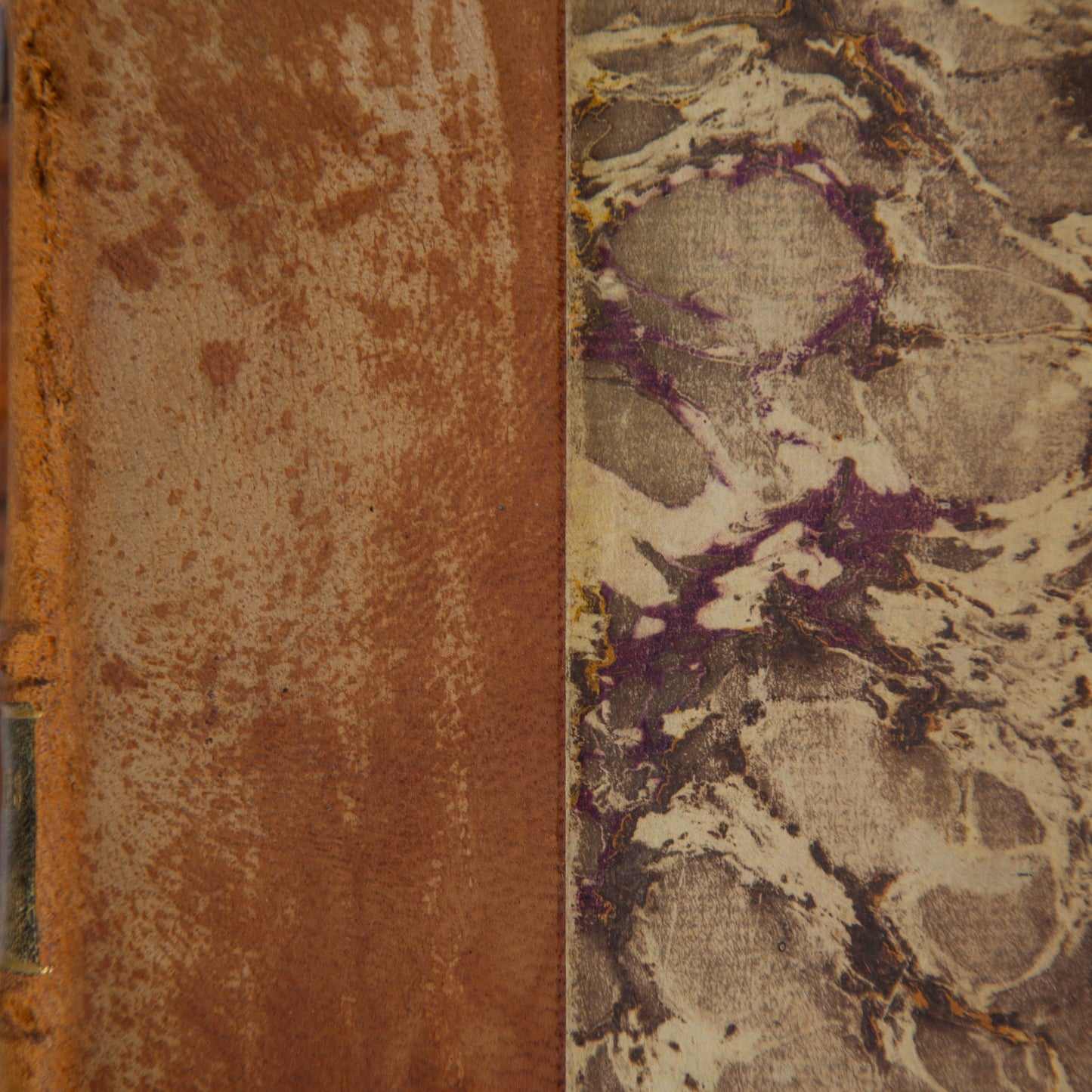 Set of Four French Antique Marbled Books