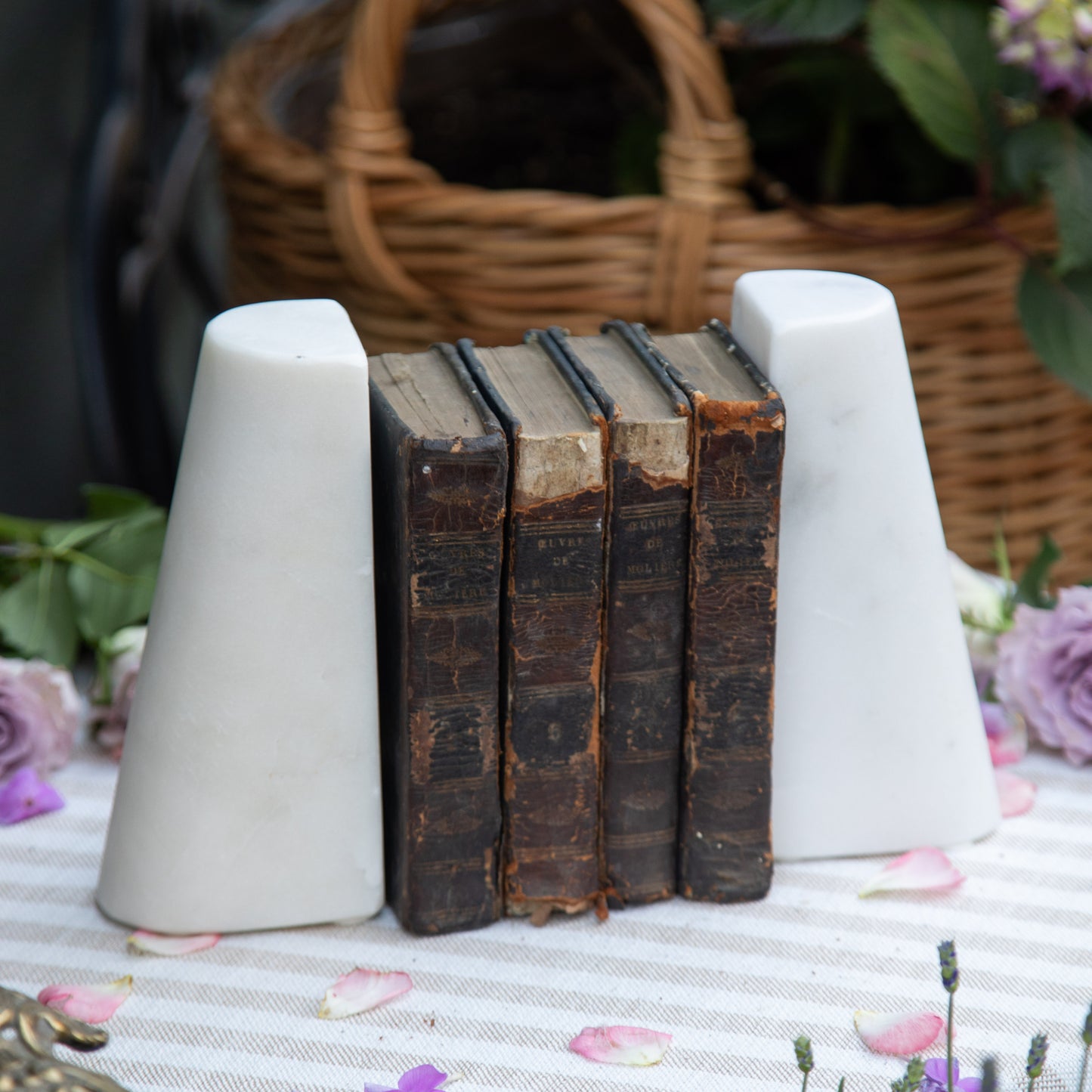 Set of Four French Antique Books