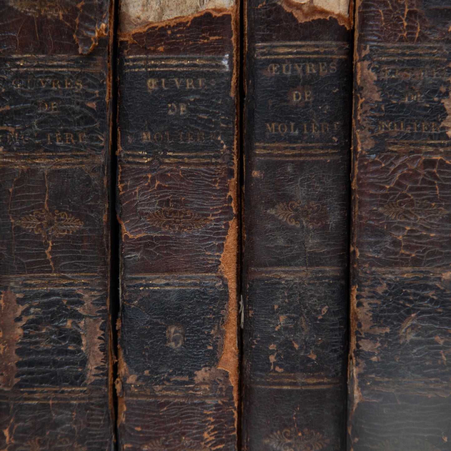 Set of Four French Antique Books