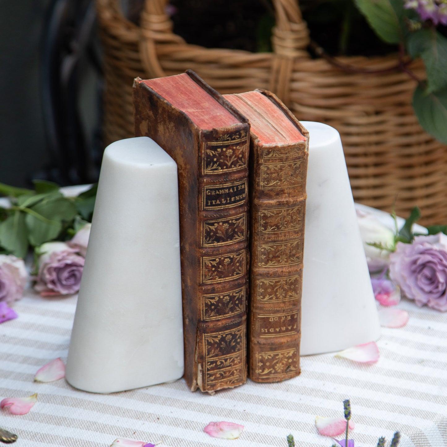 Set of Two French Antique Books