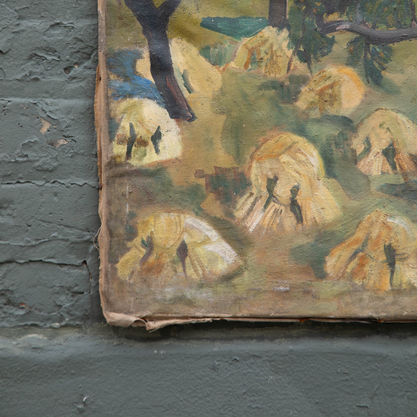 Antique Haystacks Original Painting