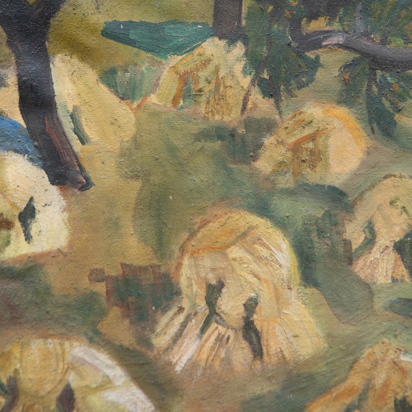 Antique Haystacks Original Painting