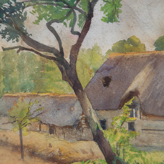 The Tree Outside Framed Original Painting