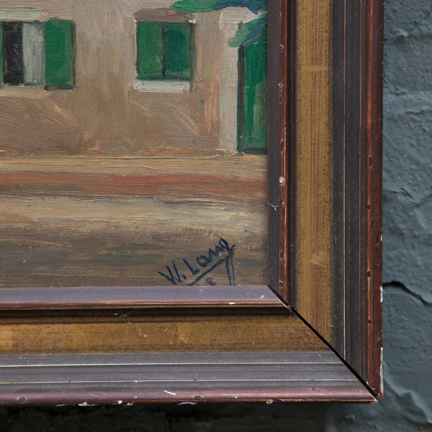 Another Day, Another Dollar Framed Original Painting