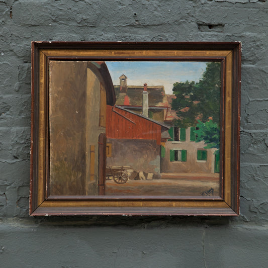 Another Day, Another Dollar Framed Original Painting