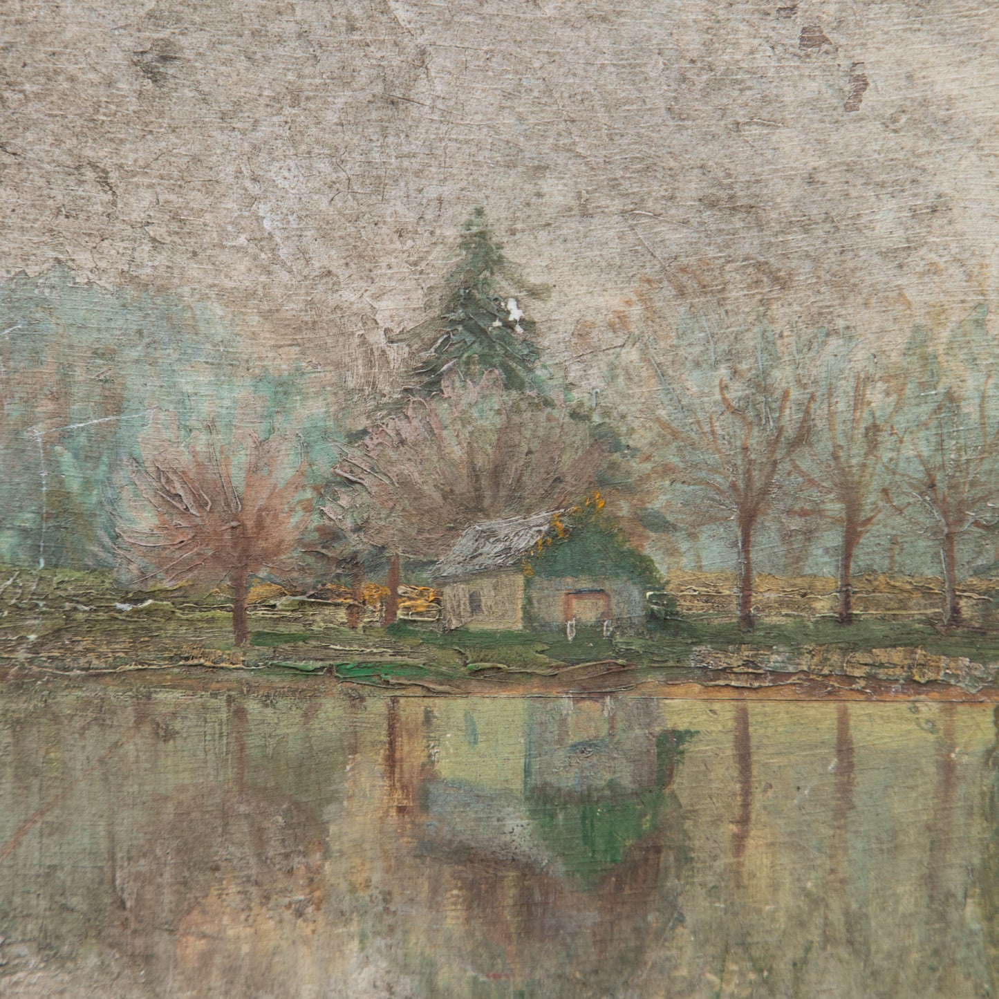 Row Boat on the Lake Original Painting