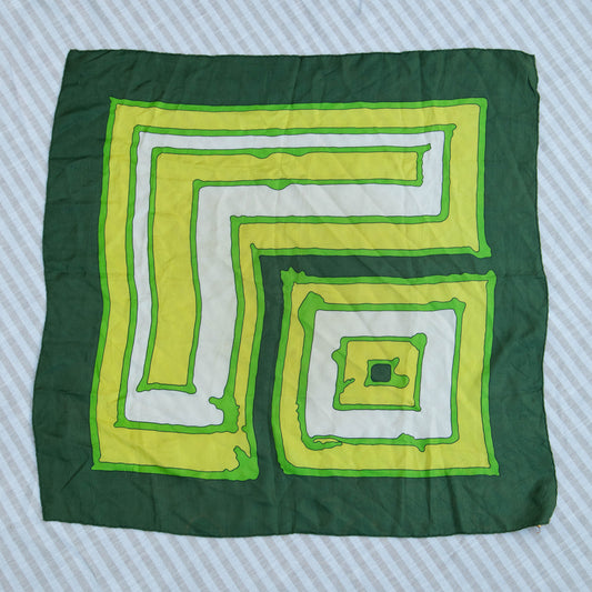 Green & Yellow French Scarf