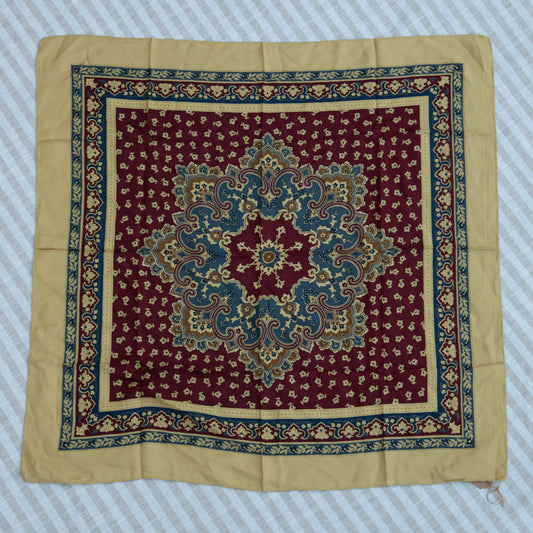 Blue & Burgundy French Scarf
