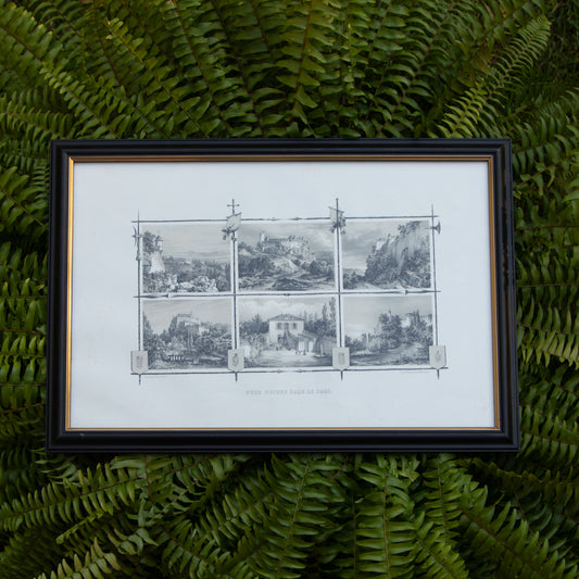Framed Vues Prises Dans Le Parc Print
