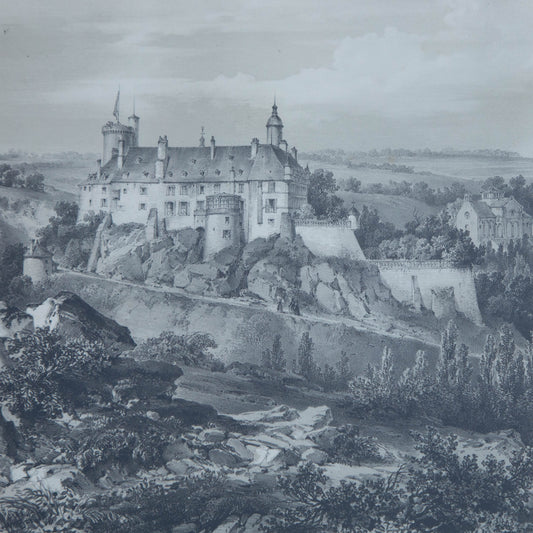 Framed Vue Générale De Veauce Print