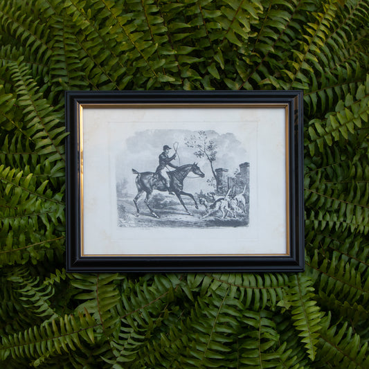 Framed Vintage Hunting Dogs Print