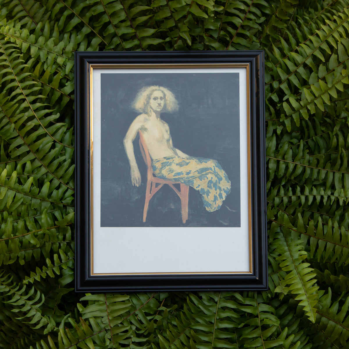Framed Vintage David Levine Print