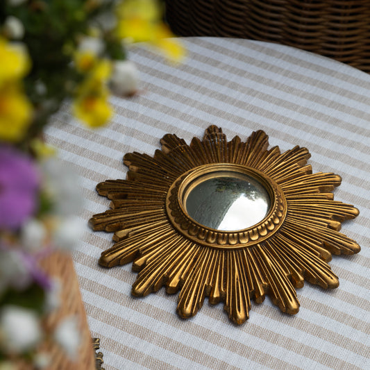 Vintage French Sunburst Mirror