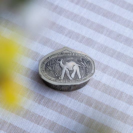 Engraved Camel Pill Box