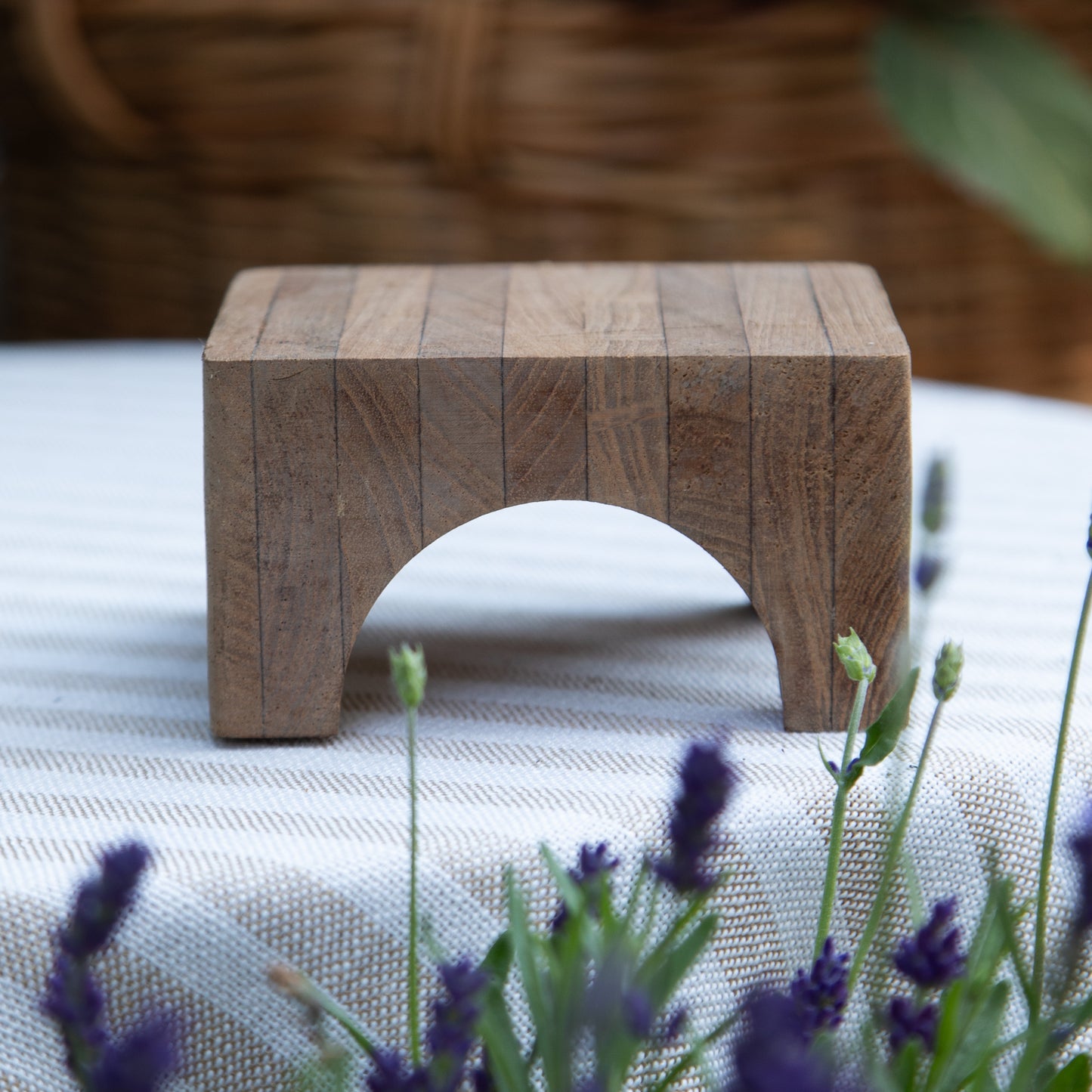 Square Wooden Plant Stand