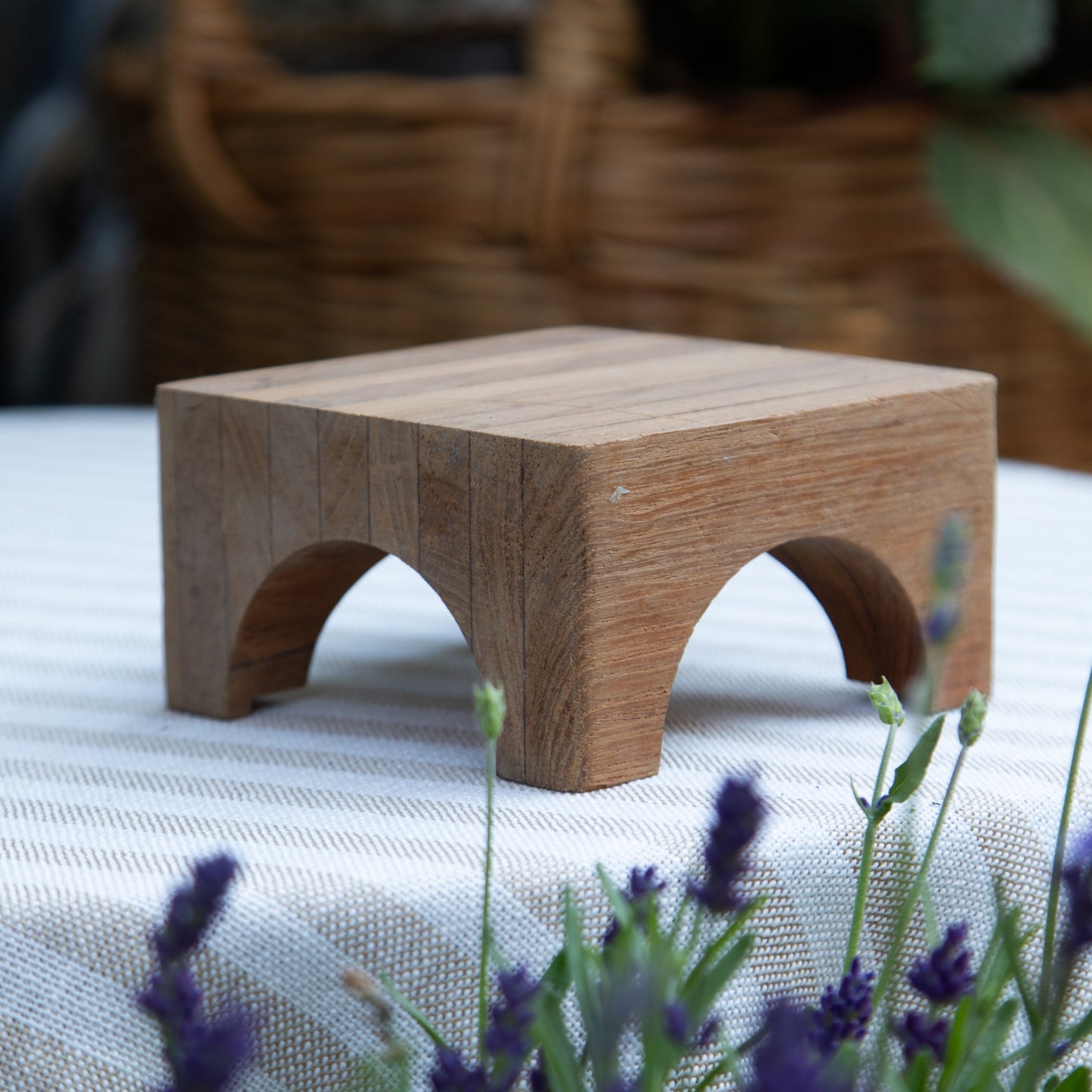 Square Wooden Plant Stand