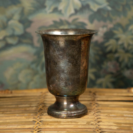 French Sterling Silver Timpani Cup on Pedestal