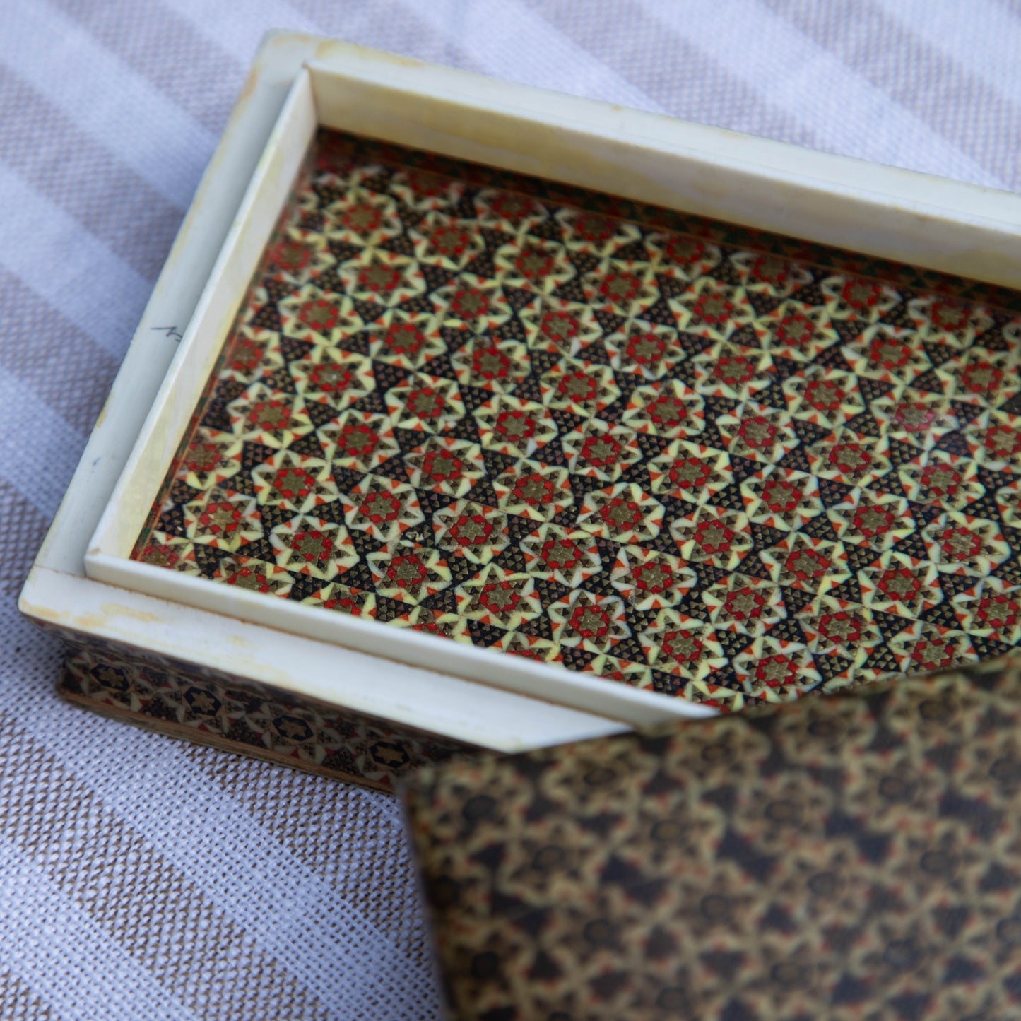 Persian Khatam Kari Marquetry Inlaid Box