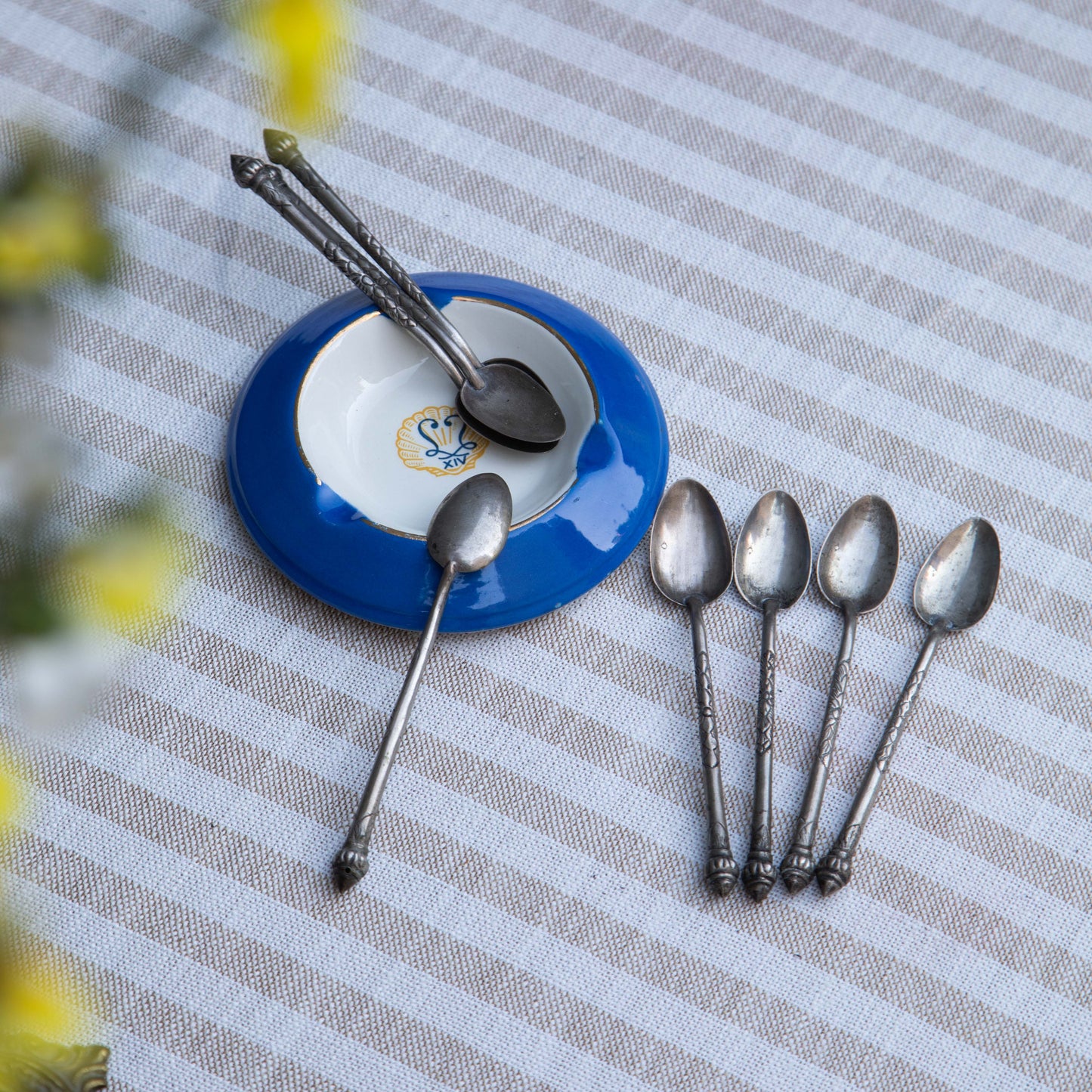Set of Four Silver Coffee & Tea Spoons