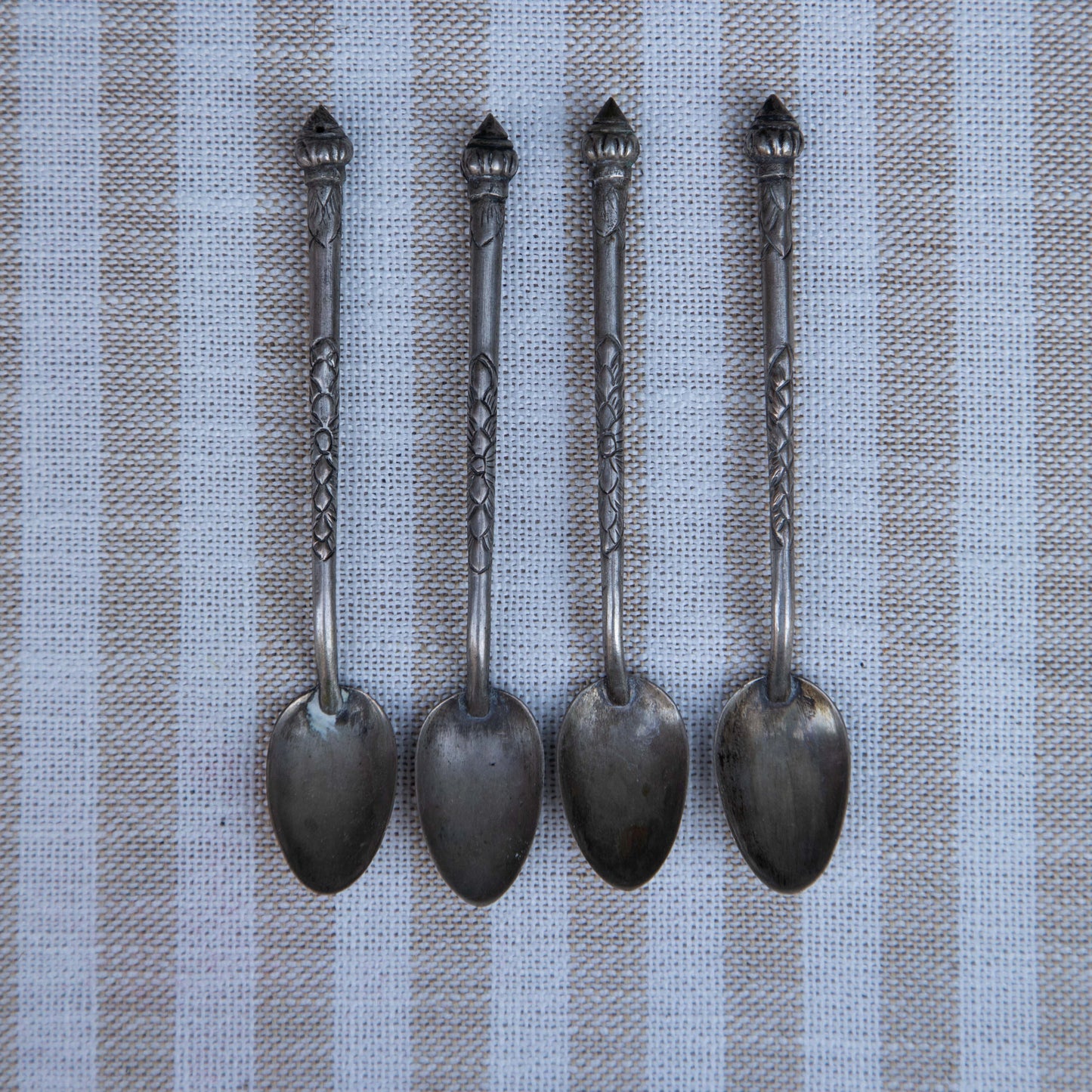 Set of Four Silver Coffee & Tea Spoons