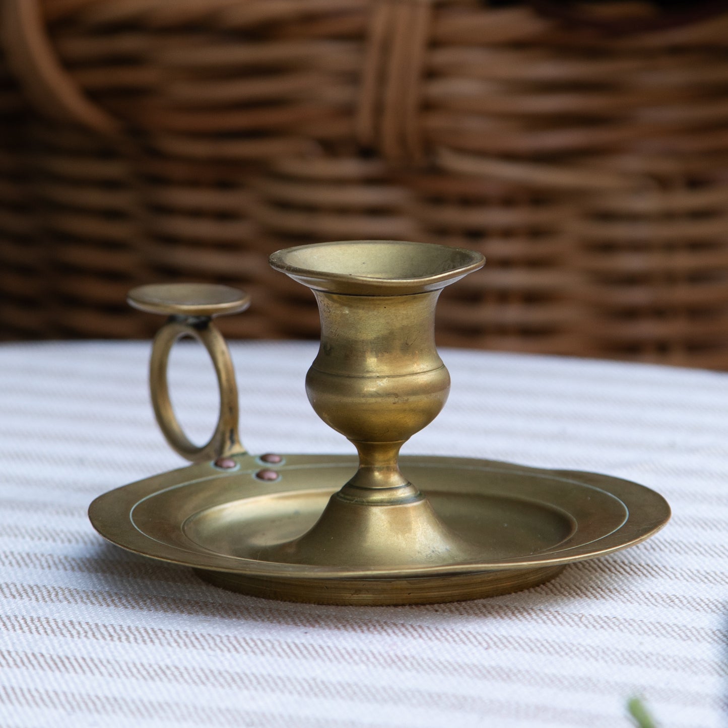 Brass Chamberstick Candle Holder
