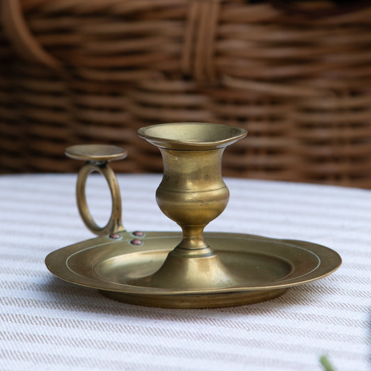 Brass Chamberstick Candle Holder