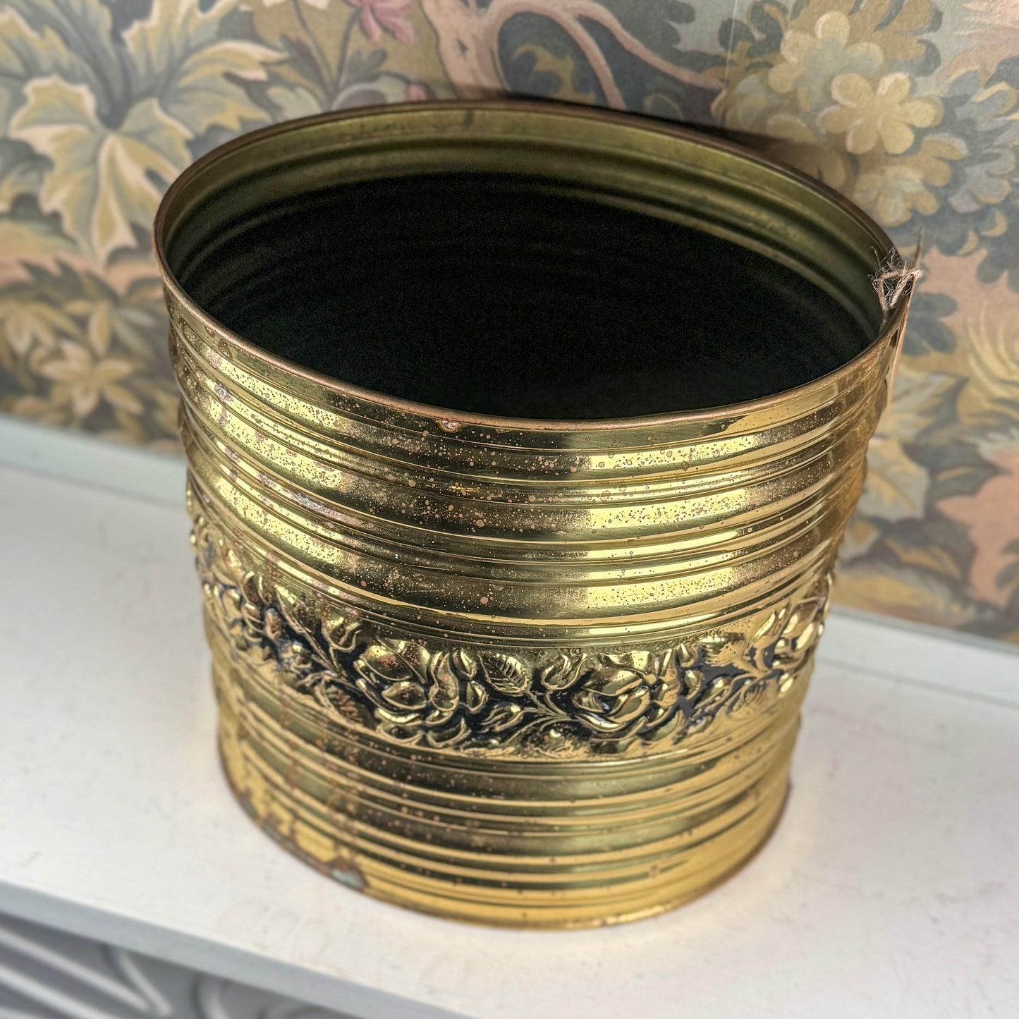 Brass Vintage Lord & Taylor Trash Can