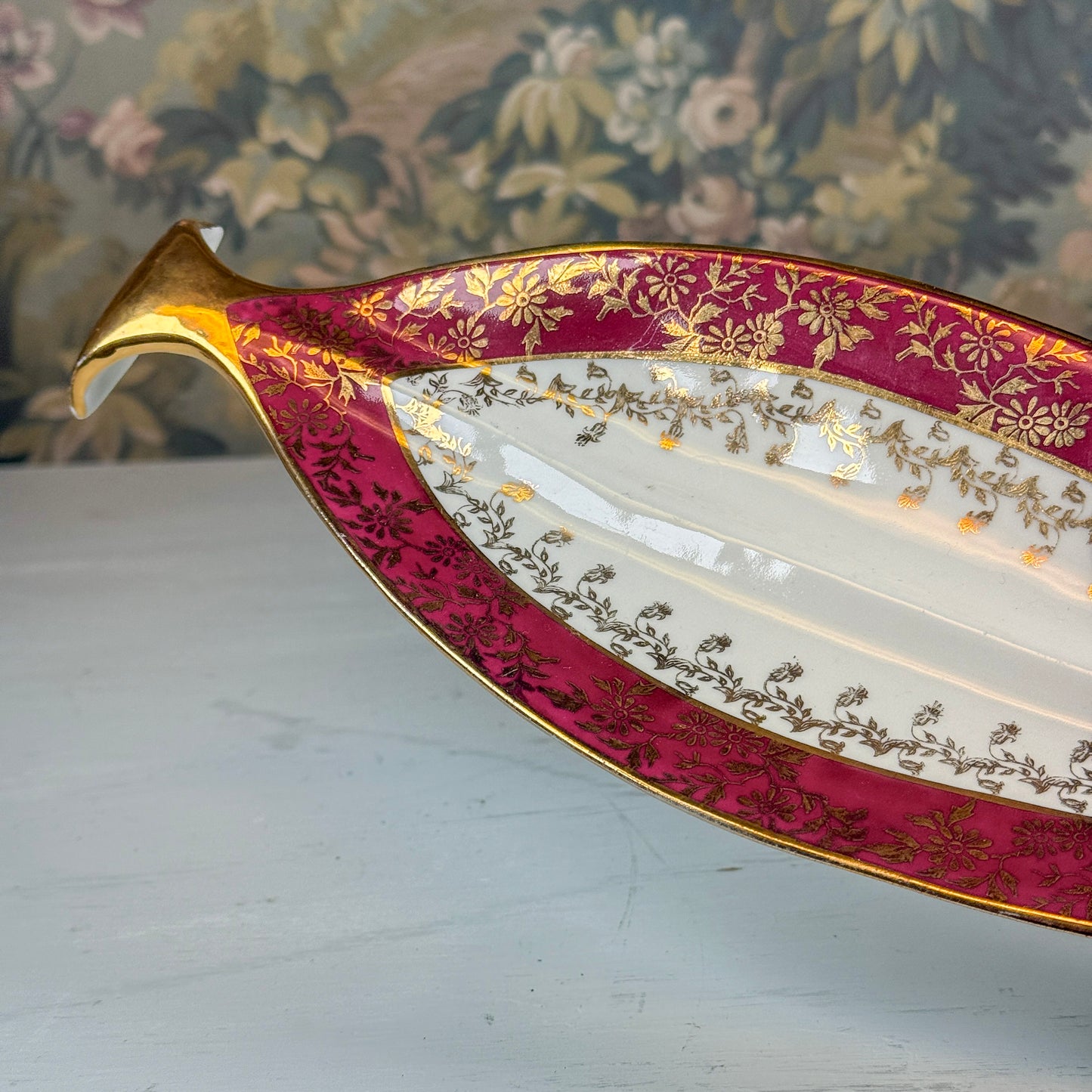 Limoges Hand Painted Fish Dish