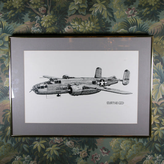 Vintage North American Plane Art