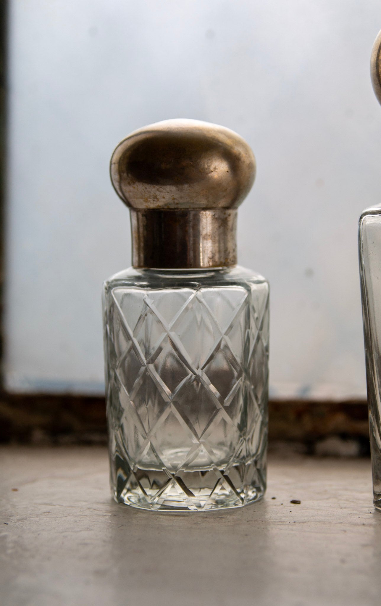 Antique Perfume Vanity Bottle, Set of 3