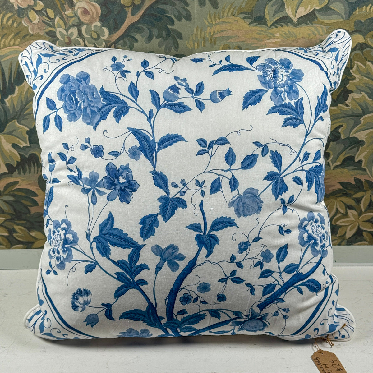 Laura Ashley Blue Floral Pillow