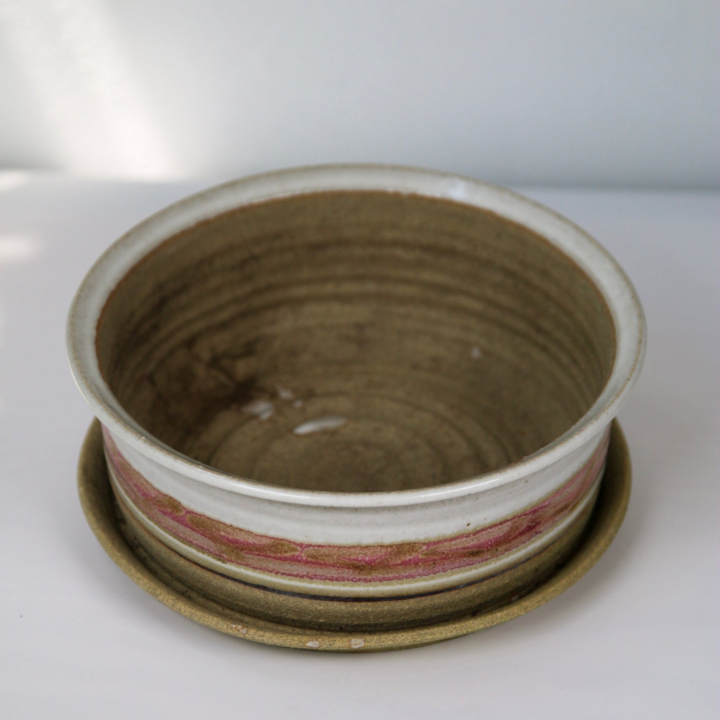 Low Pottery Planter Vase