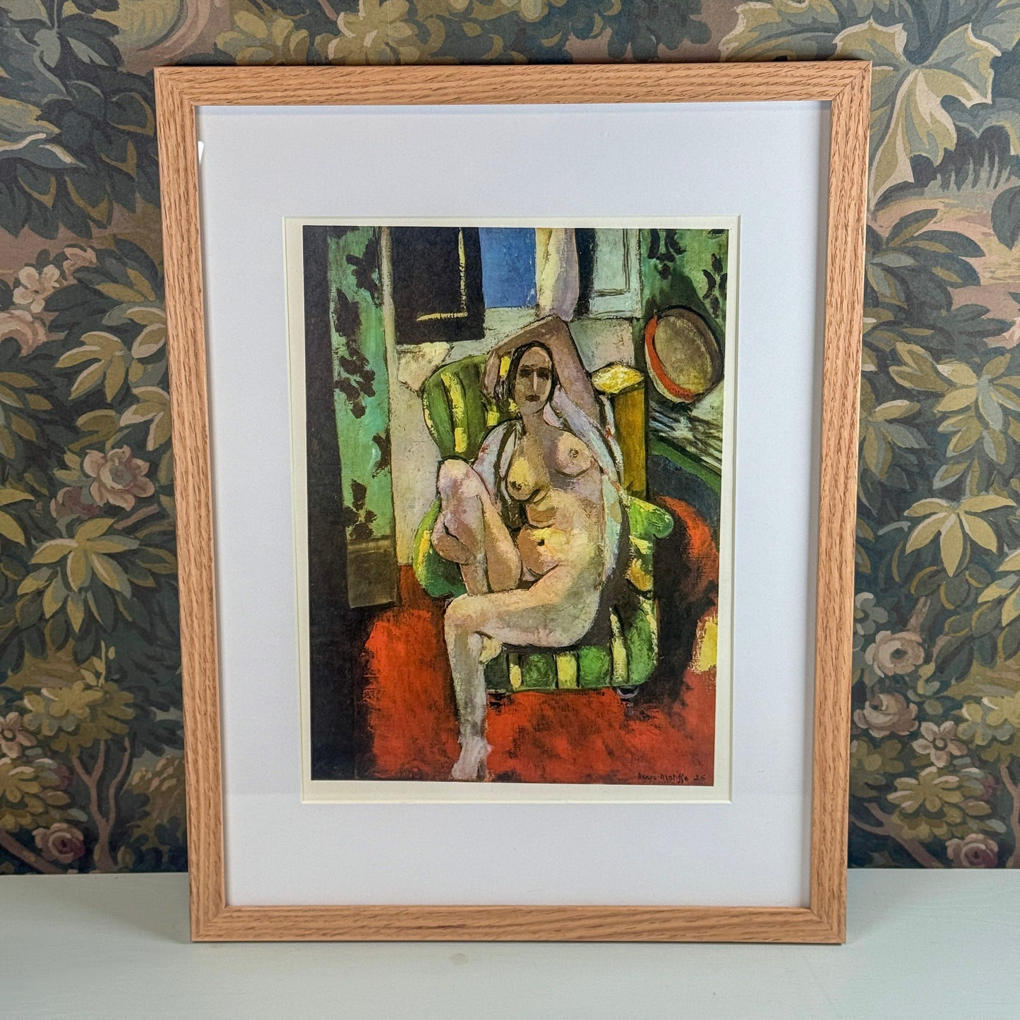 Henri Matisse's "Odalisque with a Tambourine" 1925-26 Framed Print