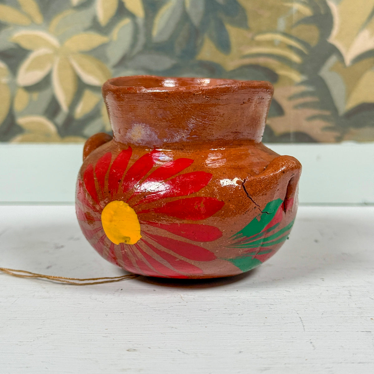 Mini Hand Painted Floral Pottery