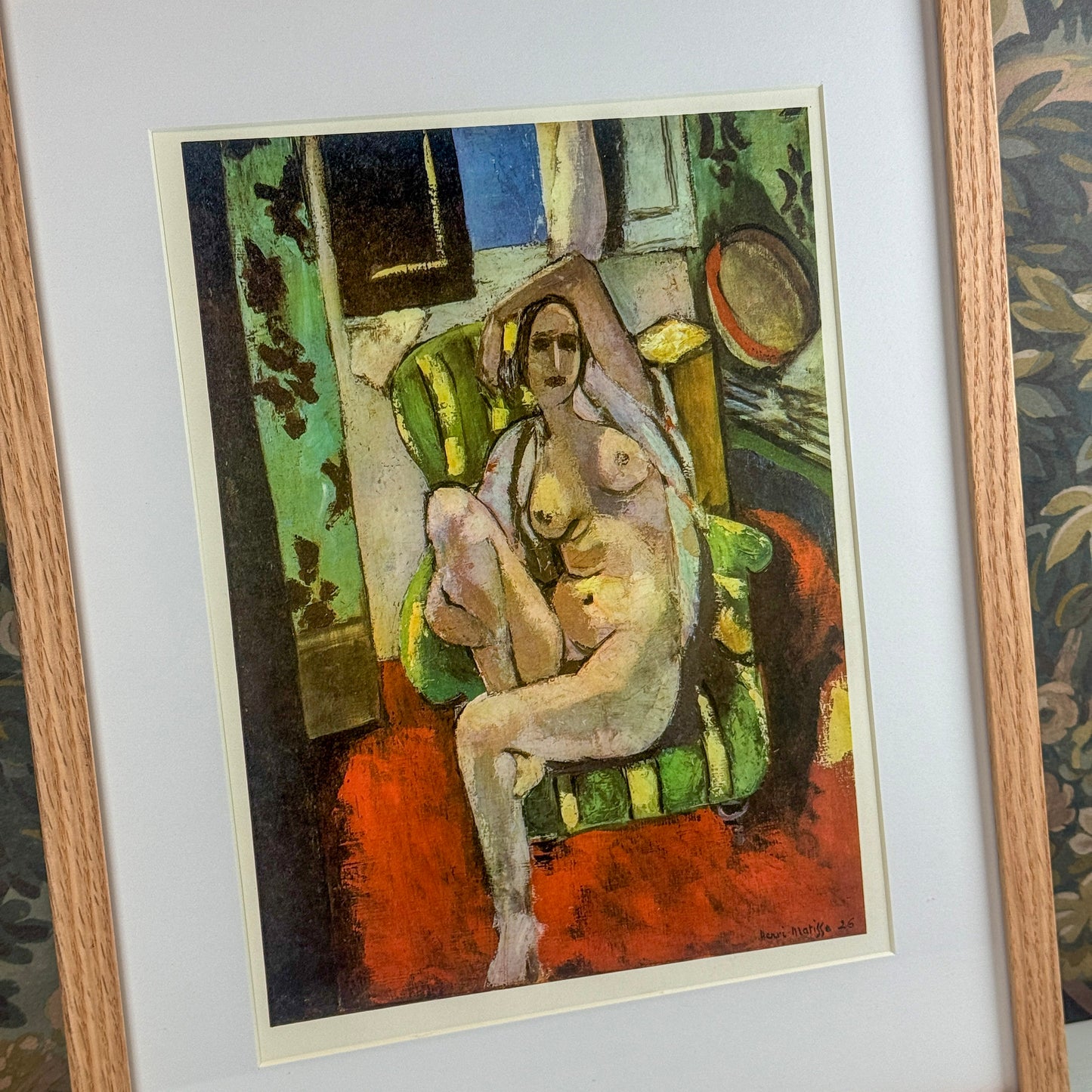 Henri Matisse's "Odalisque with a Tambourine" 1925-26 Framed Print