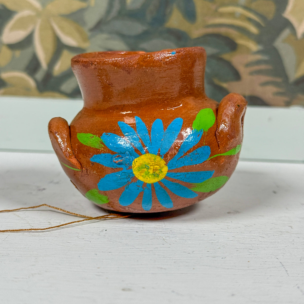 Mini Hand Painted Floral Pottery